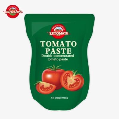 Chine Le sac de pâte de tomate de 1100 g est conforme aux normes ISO HACCP et BRC pour les prix d'usine à vendre