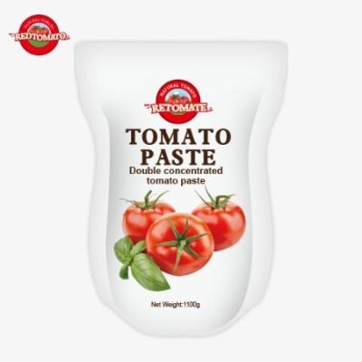 Chine 1100g de sachet de pâte de tomate répond aux normes ISO HACCP et BRC pour la conformité aux prix d'usine à vendre