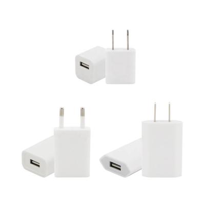 China Universal DC5V 1A USB Adapter EU USA Plug Power Supply Adapter Wall Mobile Phone Charger For iPhone X Xiaomi MI 9 Charger for sale