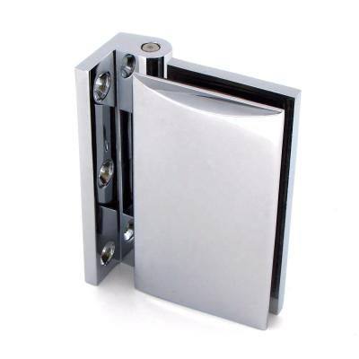 China Easy Installation 8mm Heavy Duty Commercial Glass Swing Door Hinges Wall To Glass Shower Door Closer Glass Hinge for sale