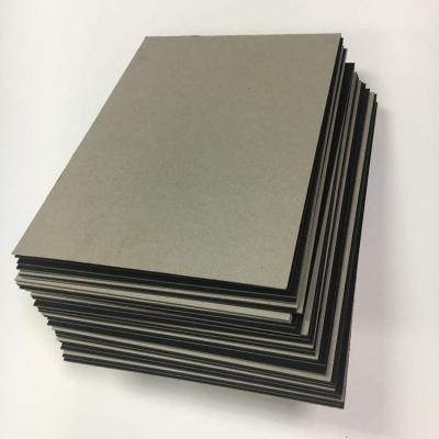 China 700*1000mm anti-bend laminated black paperboard with gray back for sale