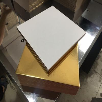 China Gold Round Cardboard Cake Curl Liner Base Board for sale