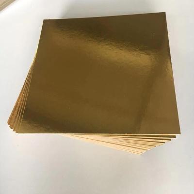 China Anti-Bending Round Cake Boards Golden Cardboard Cake Board for sale