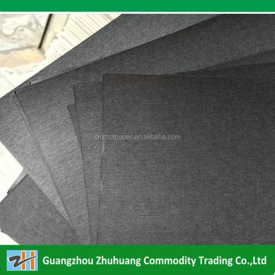China ANTISTATIC canvas texture black paper 700*1000mm for sale