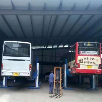 China Truck Bus Lifting AOFU 20 Ton 30T 4 Pillar Four Post Electric Mechanical Column Automatic Car Lift for sale