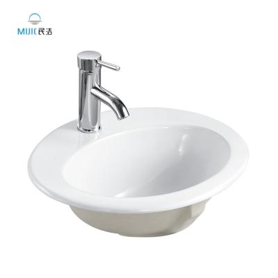 China Factory Modern Modern Bathroom Cabinet Countertop Straight Oval Wash Basin Sinks Ceramic Wash Basin Bathroom Sinks for sale