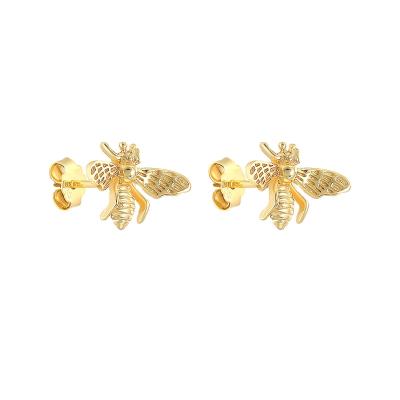 China CLASSIC 925 Hot Selling Sterling Silver Fashion Earrings Dropshipping Cute Small Earrings Bee Earrings for sale