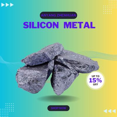 China Chemical Component Silicon Metal 553 Particle Size 10-100mm for sale