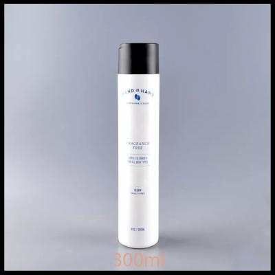 China Empty Cosmetic Shampoo Container Chiaki Cap Shower Gel Bottles 300ml Long Shape for sale