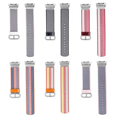 China Qiman Speed S2 Rubber Watch Bands, Replacement Nylon Adjustable Strap with Adapter Connector for Samsung Speed S2 SM-R720 Smart Watch for sale