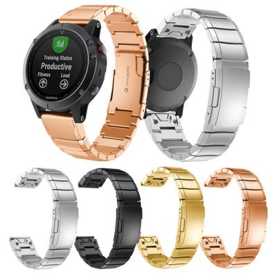 China Replacement Stainless Steel Steel Band For Garmin Fenix 5s /6s/ Metal Strap 20mm Width Stainless Steel Watch Bands For Garmin Fenix 5s Plus for sale
