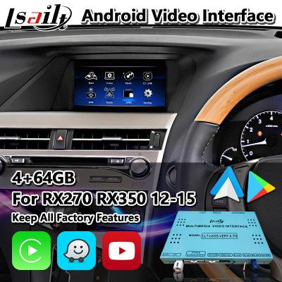 China Relação video de Lsailt Android Carplay para o controle 2012-2015 do rato de Lexus RX270 RX350 RX450h RX à venda