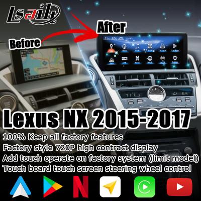 Chine Lexus NX200t 10.25 Écran tactile mise à niveau Processeur Hexa Android Auto Wireless Carplay à vendre