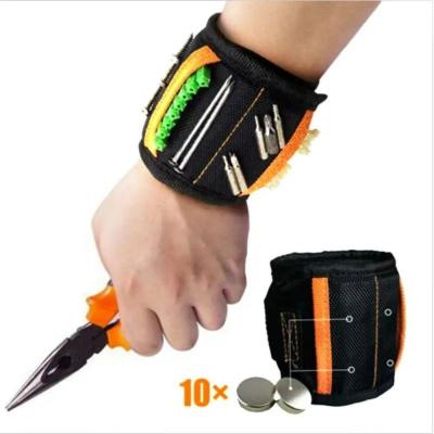 China Pulseira magnética forte Saco de ferramentas portátil Eletrônico Cinturão de pulso ajustável Parafusos Pequenas unhas metálicas parafusos à venda