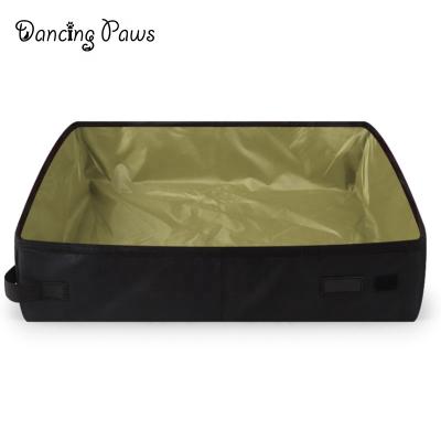 China 2019 Hot Selling Viable Outdoor Portable Outdoor Toilet Oxford Cloth Cat Sandbox Cat Litter Boxes Waterproof Foldable Litter Boxes for sale