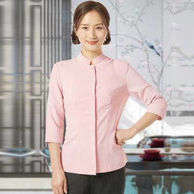 China restaurant & Best Bar Price Pretty Modern Design Women's Blouses for sale