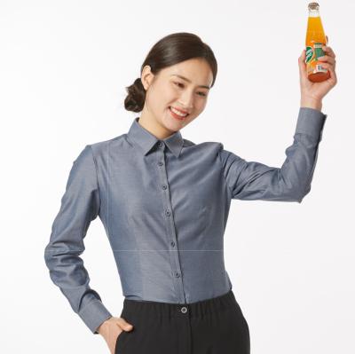 China restaurant & Bar Long Sleeve Womens Uniform Shirts For Restaurant for sale