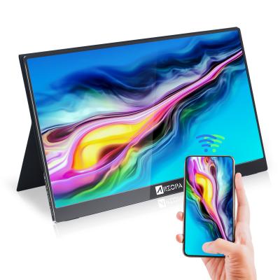 China Speaker quality 15.6 inch IPS 4K wireless touch screen portable monitor with battery for ps4 laptop xbox for sale
