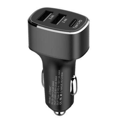China Universal Mobile Phone 12v Fast Charging 3.0 Dual Usb Car Charger 5v/2.4a Car Fast Charging Charger for sale