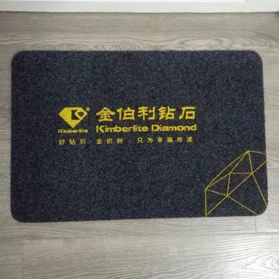 China Custom Copy Waterproof Mat Advertising Doormat for sale