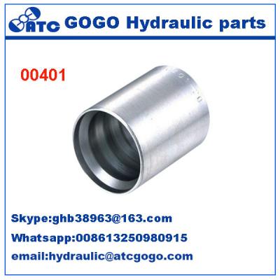 China Carbon Steel Hose Quick Coupling Fittings FERRULES FOR 4SH R12/32 HOSE 00401 for sale