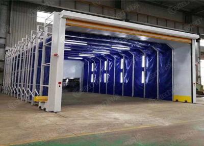 China New Industrial Retractable Spray Booth Paint Booth For Heavy Duty Painting for sale