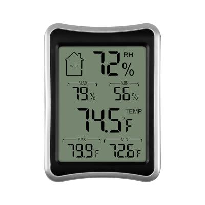 China Large LCD Display Large Digital Thermometer Hygrometer Humidity Thermometer with Max Min Record for sale