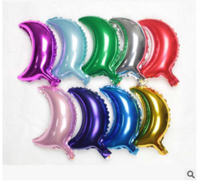China 2022 Decoration Amazon Custom Trending Product 10inch Moon Shape Foil Balloons Baby Shower Party Decoration for sale