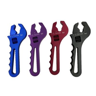China Hot Product Modified Car Parts Aluminum V-Shape Adjustable Spanner Wrenches 2021 Tools 1 7/8in Aluminum for sale