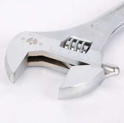 China Popular Professional Grade 45#steel Machinery 15 Inch Silver Hardware Open End Wrench Wrench Tools for sale
