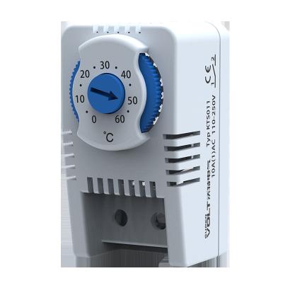 China Knots 011 Normally Open NO DIN Rail Cabinet Compact Mini Thermostat Mechanical Temperature Controller Knots 011 for sale