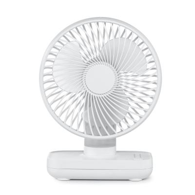 China Mini Portable Usb Rechargeable Hot Sell Mini Air Cooling Fan 4 Speed 4000mAh USB Rotatable Rechargeable Table Fan for sale