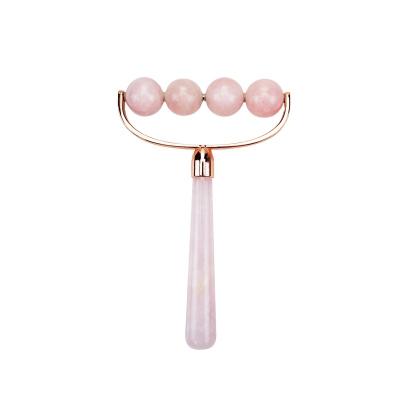 China Natural Rose Quartz Body Roller Face Lift Skin Care Tools Body Massager for sale