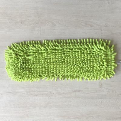 China 100% polyester absorb water flat mop house keeping wet mop Chinese suppiler with scrape for sale