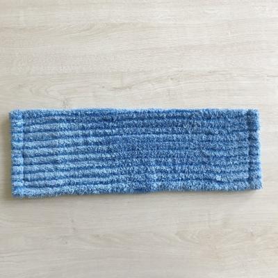 China 100% polyester absorb water flat mop house keeping wet mop Chinese suppiler with scrape for sale
