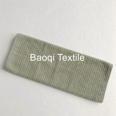 China 100% poly 240g Grey stripe kitchen towels,microfiber tea towels wipes,double side kitchen cleaning rags size 30*30cm for sale