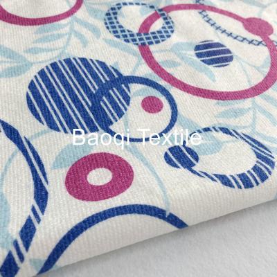 China Printed color size 16”100% poly microfiber cleaning cloth, tea towels dry water kitchen dish towels with white mesh for sale