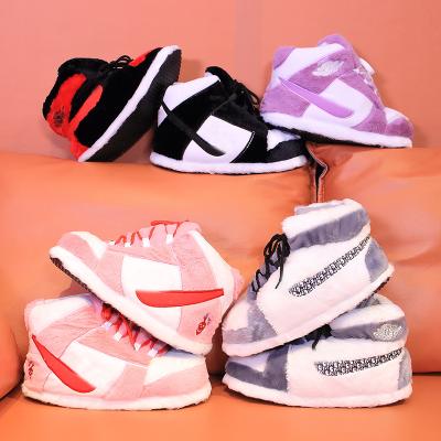 China CUSHIONING cone winter free ship fat head cotton slippers couple net red bread shoes warm ajky coconut men and women plush cotton shoes for sale