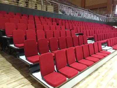 China OEM Soft Cushion Telescopic Bleacher Seating Tribune Seating W900mm Step for sale