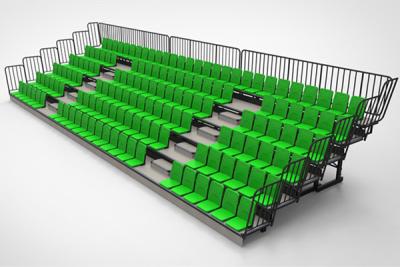 China Piso que asienta modificado para requisitos particulares del blanqueador retractable de la silla del verde del tamaño - montado en venta