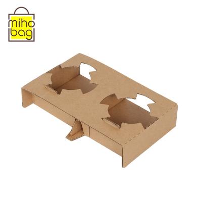 China Recycled Materials Free Design International Standard 4 Cup Wave Wall Coffee Paper Cup Holder for sale
