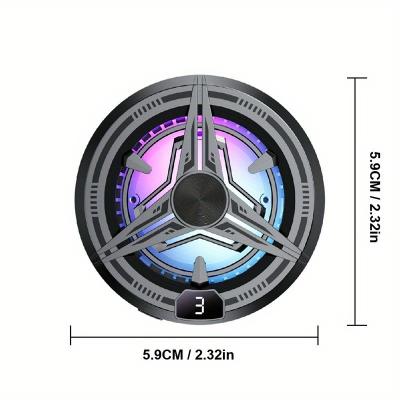 China Black Mobile Phone Cooler For Gaming , Micro-USB Connector Phone Cooling Fan for sale