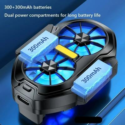 China FS01 Dual Fan Mobile Phone Cooler for Phones Rechargeable Plug-in Options for sale