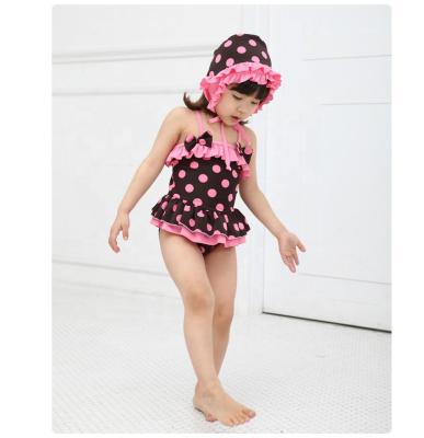 China Child's Ruffle Beach Swimsuit One Piece Antibacterial Baby Swimwear Hawaiian Kids Swimwear for sale