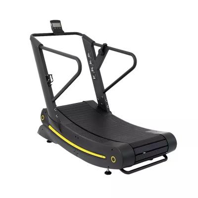 China Cardio Equipment Manual Curved Design Self-Generating Curved Treadmill for sale