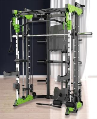 China Chest Fly Rowing Squat Rack Multi Function Smith Machine Sport Fitness Equipment for sale