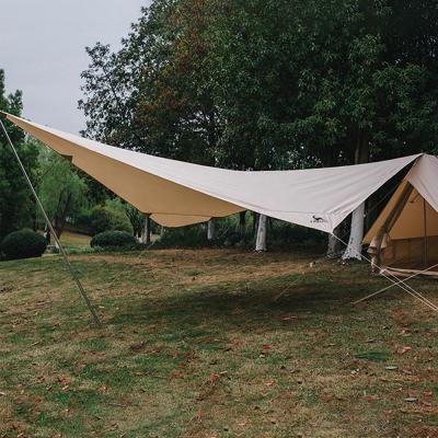 China 210g/ã ¡ T/C Fabric (65% Polyester Canvas Tent Shelter Outdoor Camping Portable Sun Shade Car Sun Shelter T/C Tarpaulin 39*22*12cm 1000-1500mm 1500-2000mm for sale