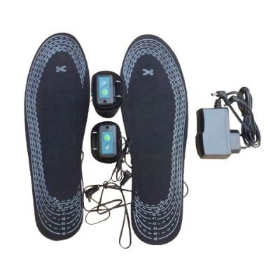 China Flexible Hot Rechargeable Usb Heated Warmer Insole Electric Battery Shoes Heated Insoles for sale