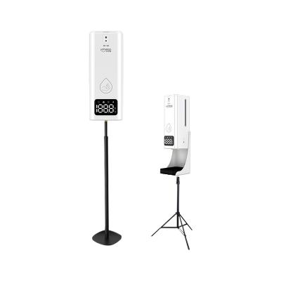 China Foam High Temperature Voice Reminder Function 12 Languages Soap Dispenser Alarm Alcohol Hand Sanitizer Liquid Soap Dispenser for sale