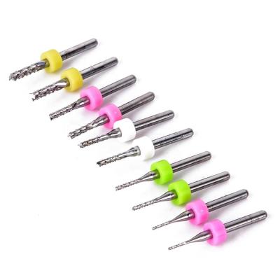 China PCB FR4 Tungsten Carbide Router Bit OD0.8-2.4mm For PCB CNC Router for sale